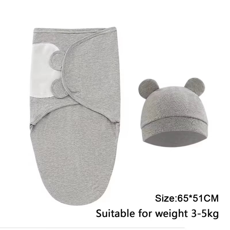 100%Cotton 0-3 Months Newborn Swaddle Sleepsack New Born Baby Swaddling Bedding