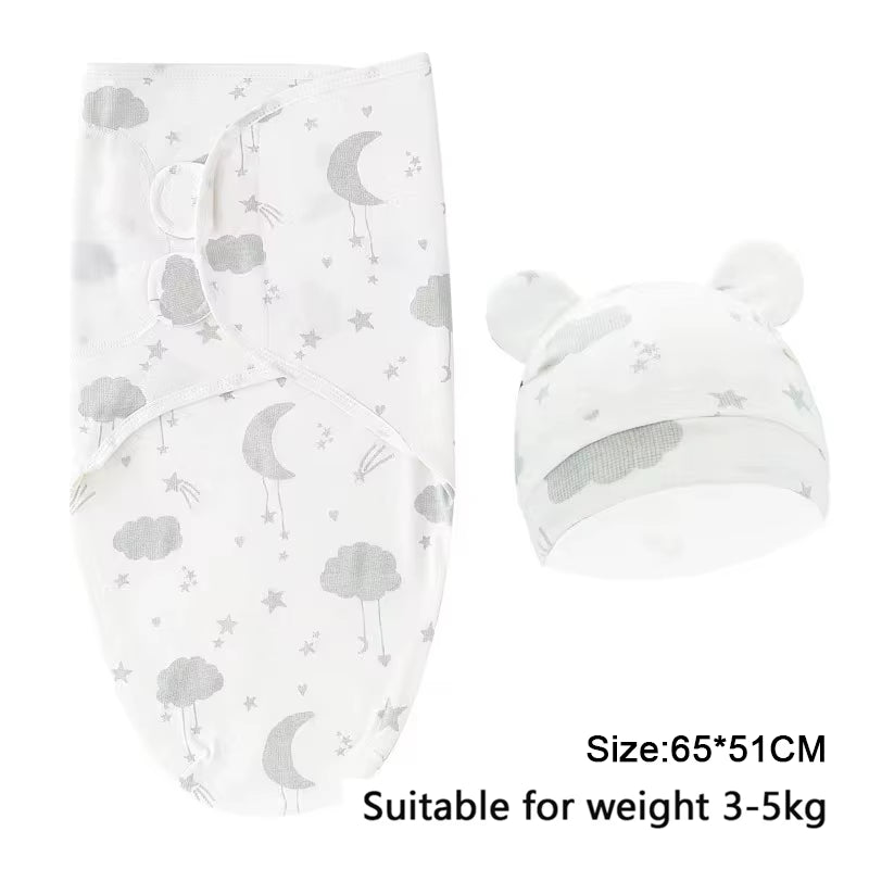 100%Cotton 0-3 Months Newborn Swaddle Sleepsack New Born Baby Swaddling Bedding